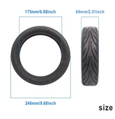 60/65-6.9 SEGWAY GENUINE TYRE G2 MAX REAR TUBLESS HEAVY DUTY.